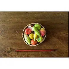 Gudiyawala . गुड़ियावाला | Clay ~ Miniature Fruit Basket