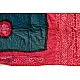 latest collection of cotton bandhni green-red sarees