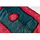 latest collection of cotton bandhni green-red sarees