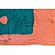 latest collection of cotton bandhni Blue-Orange sarees