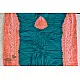 latest collection of cotton bandhni Blue-Orange sarees