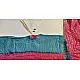 latest collection of cotton bandhni Blue-Peach sarees