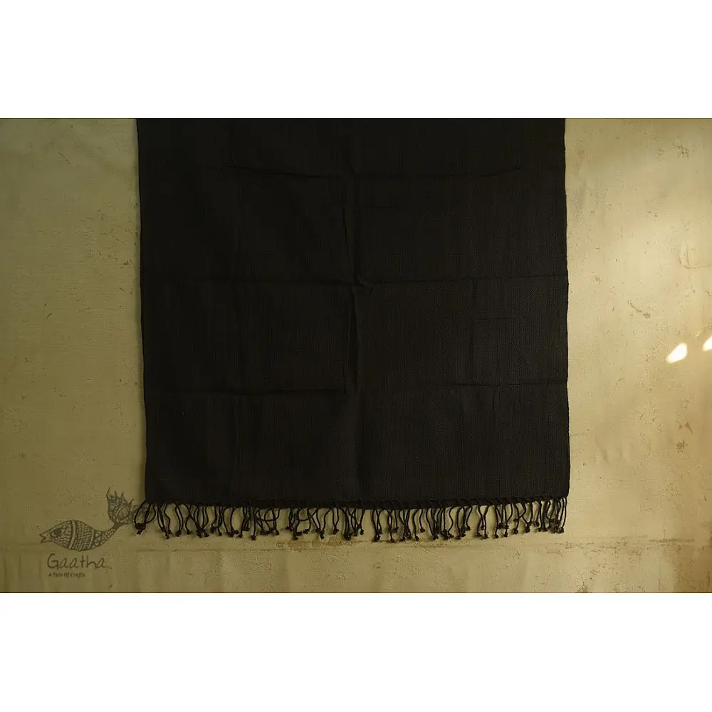 shop organic handspun cotton Dark Grey towel