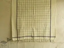 Indulge yourself | Handwoven - Cotton Carbon Black Checks Towel