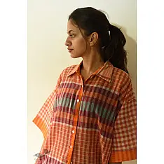 Handloom Cotton Checks Unisex Shirt