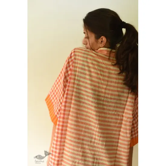 shop Handloom Cotton Checks Unisex Shirt