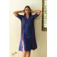 shop Handloom Cotton Ikat Designer BlueDress