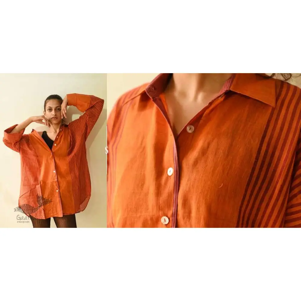 shop Handloom Gamcha Cotton ~ Full Sleeve Shirt