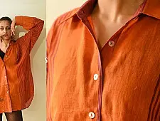 Handloom Gamcha Cotton ~ Full Sleeve Shirt