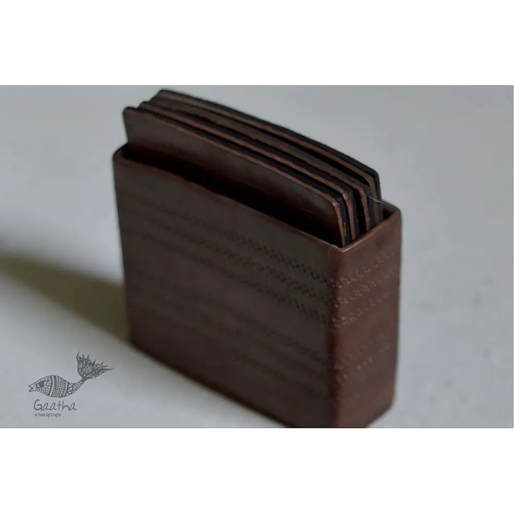 Coaster set ~ Leather