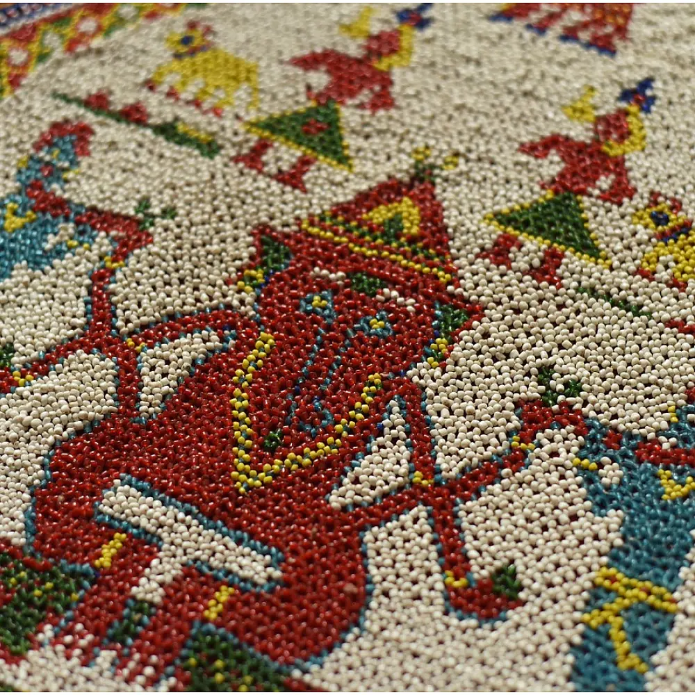 Bead Work ~Antique Hanging - Ganesha Wall Hanging / Chakda