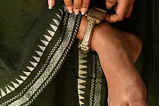 Loom & Light - Handloom Cotton Skirt ~ Green