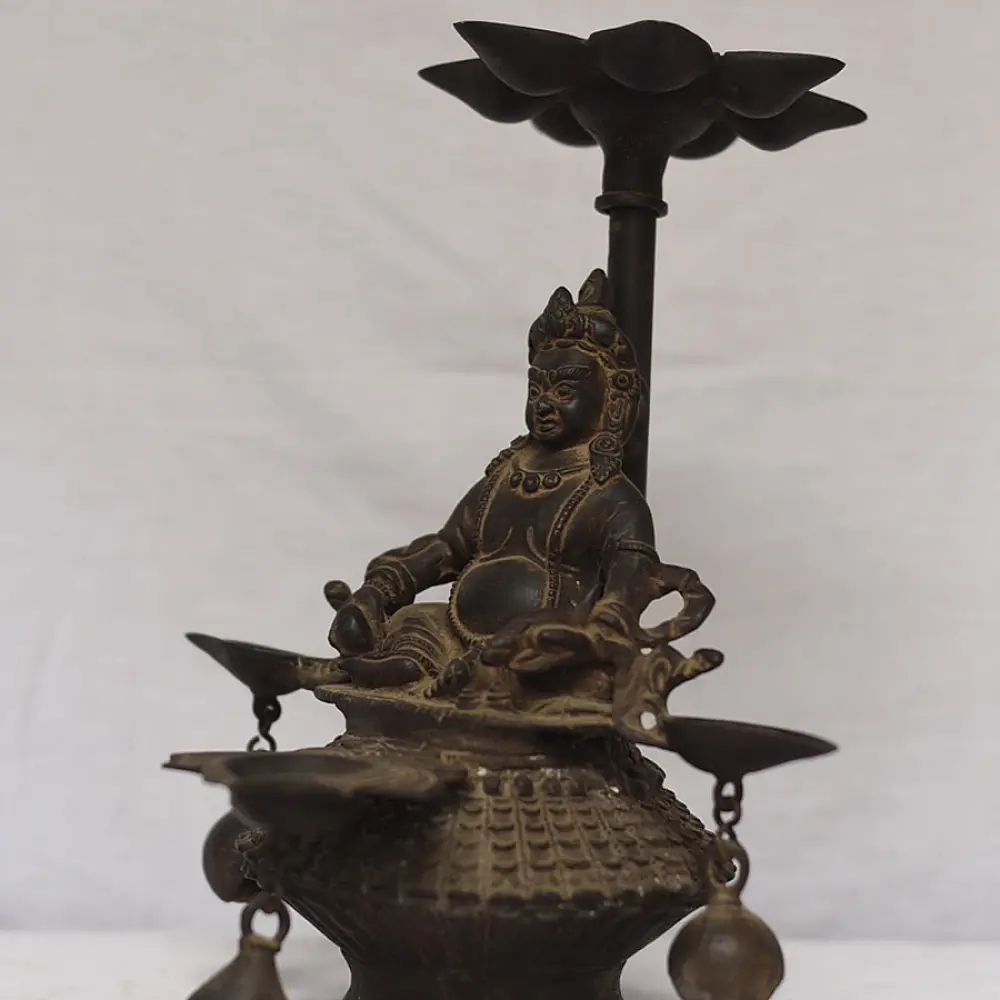 Shop Antique from Khajuraho Brass Shree Kuber Diya Stand