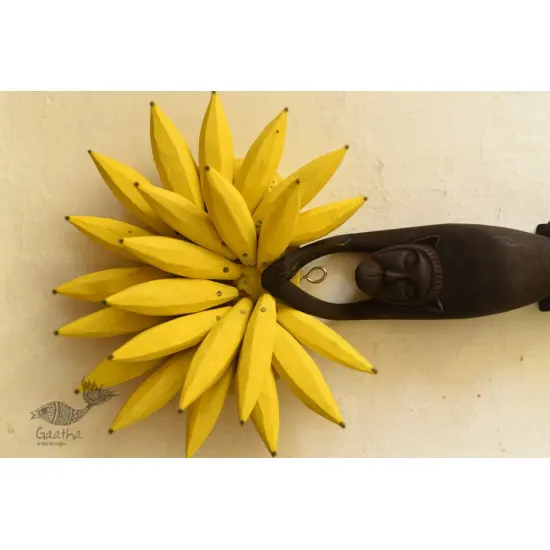 shop Handmade Wooden Wall Hanging ~ Monkey & Bananas