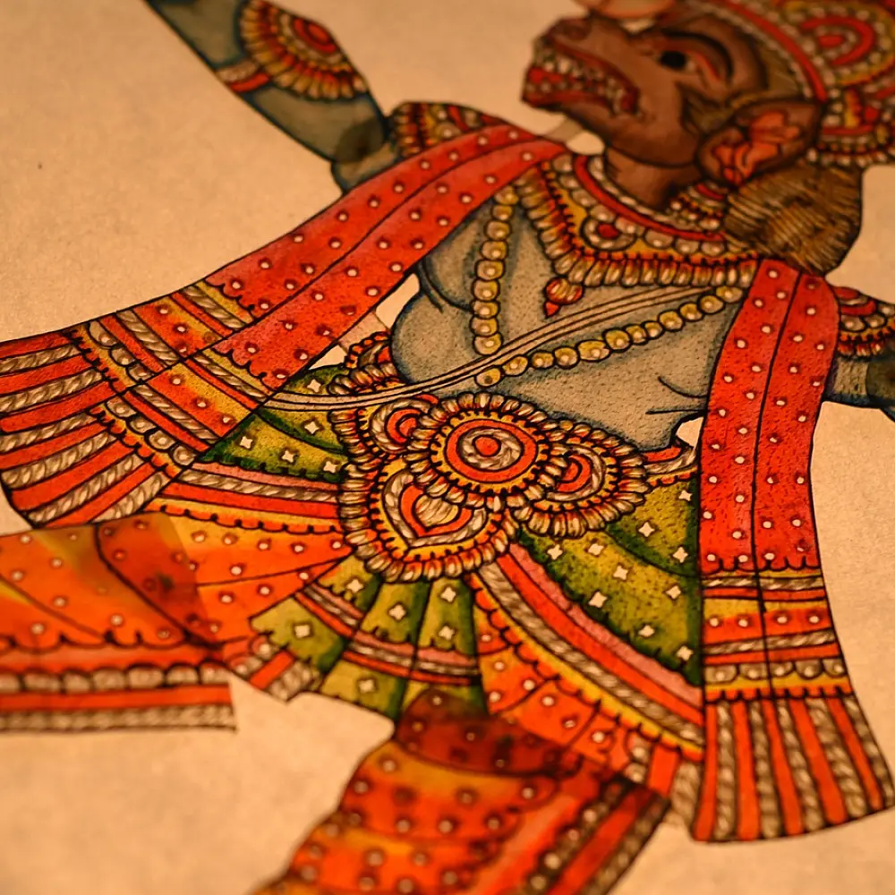 Handmade leather Puppet Vishnu Dashavatar - Varaha