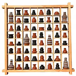 Terracotta Tales | Terracotta Miniature  Pottery  | Frame 12 x 12 inch