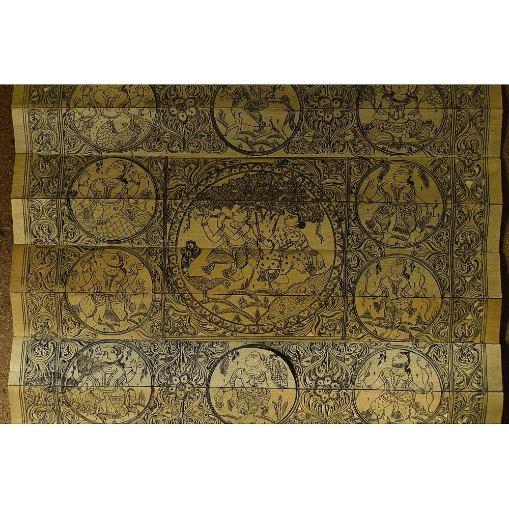Shop Tala Pattachitra - (13.2" x 13.5") Radha Krishna Under The Tree