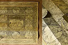 Sira | Tala Pattachitra - (13.2" x 13.5") Radha Krishna Under The Tree