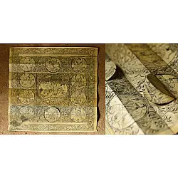 Sira | Tala Pattachitra - (13.2" x 13.5") Radha Krishna Under The Tree