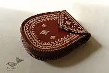 Be Nomadic ~ Kutchi Embroidered Leather Sling Bag / Sling Purse