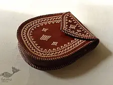 Be Nomadic ~ Kutchi Embroidered Leather Sling Bag / Sling Purse