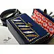 shop Kutchi Leather Sling HandbagKutchi Leather Sling Blue Handbag - With Zari Embroidery