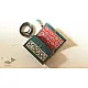 shop Kutchi Embroidered Leather Sling Handbag - Teal