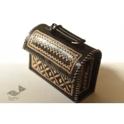 Be Nomadic ~ Kutchi Leather Handbag With Embroidery