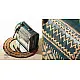 shop Kutchi Embroidered Leather Sling Handbag - Teal