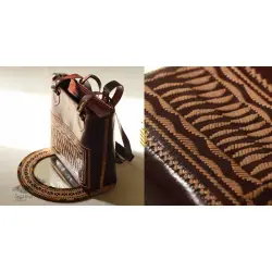 Be Nomadic ~ Kutchi Embroidery - Leather Handbag