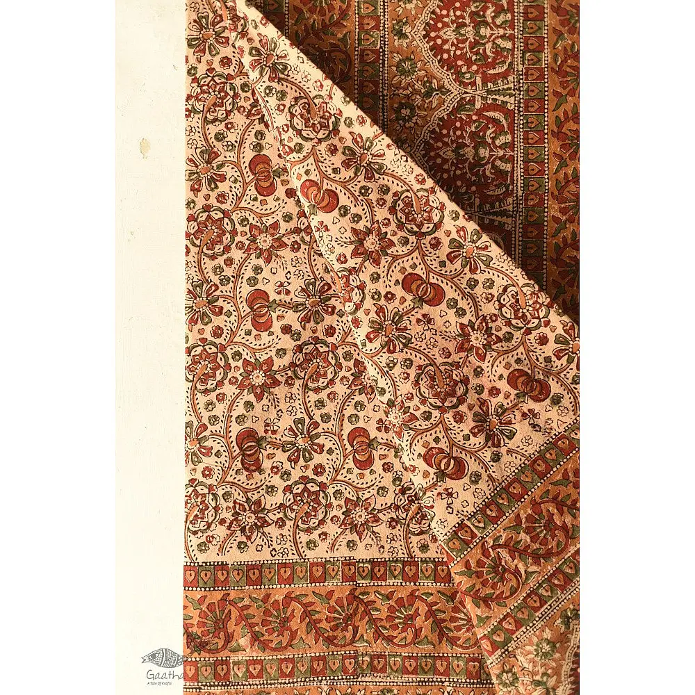 buy Bagru Bed sheet - Natural Dyed Hand Block Printed 