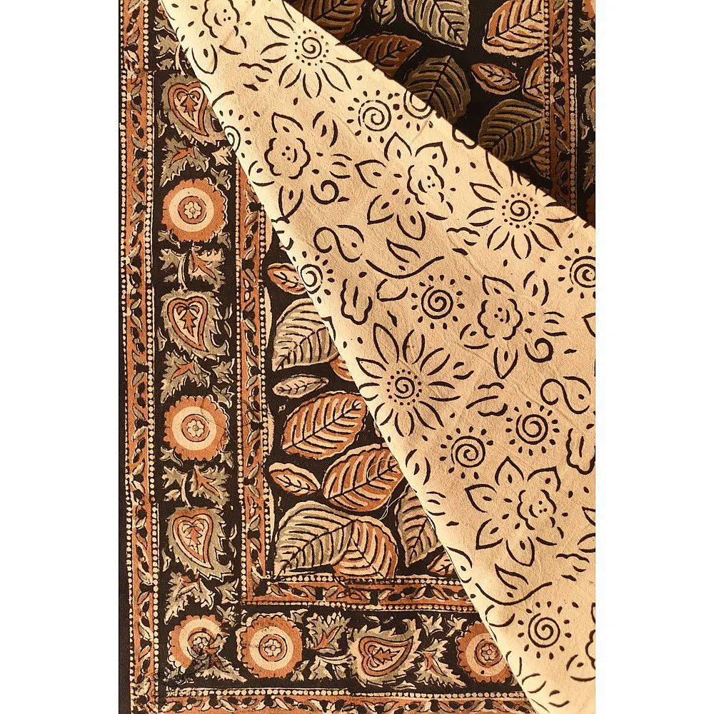 buy Thick Cotton Bedsheet with Bagru Block Print
