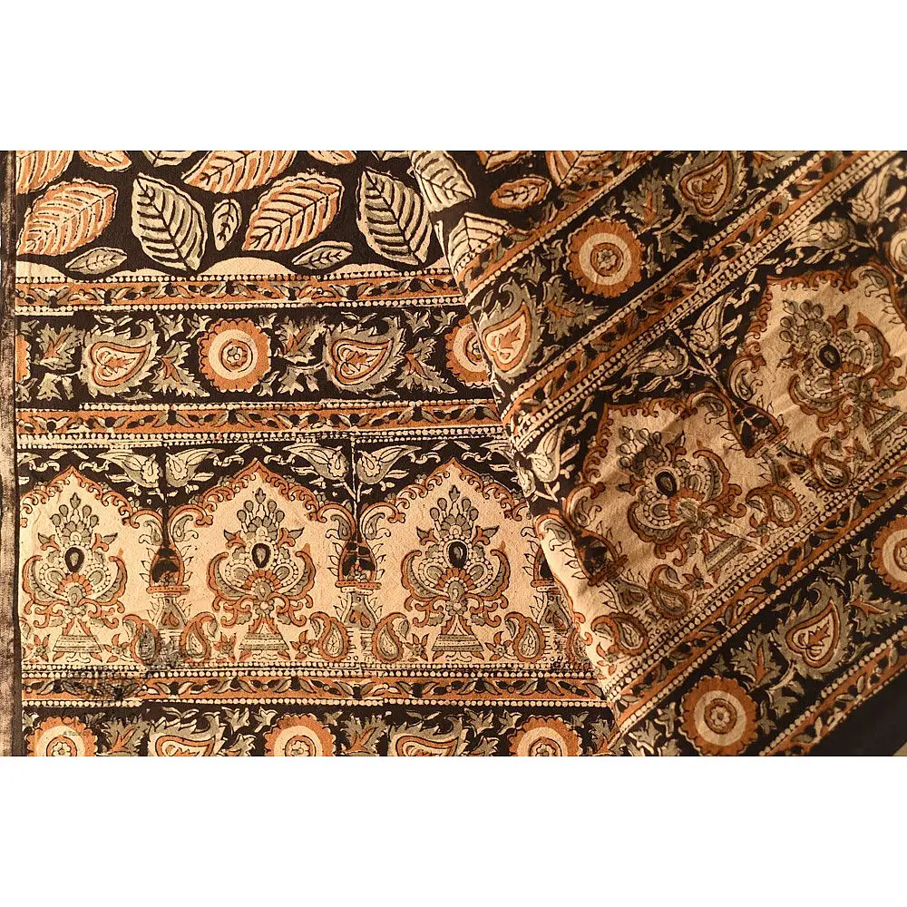 buy Thick Cotton Bedsheet with Bagru Block Print