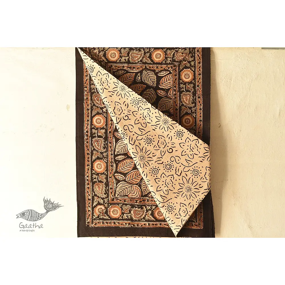 buy Thick Cotton Bedsheet with Bagru Block Print