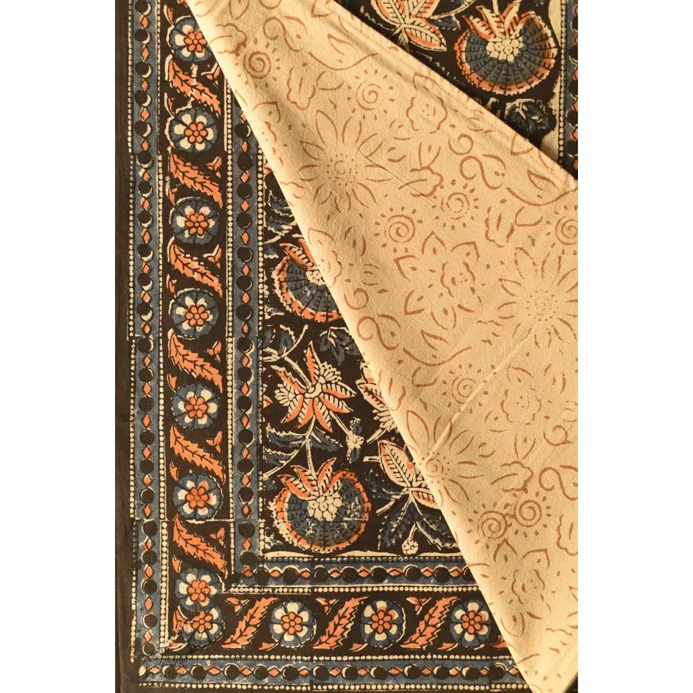 Bagru Hand Block Printed With Natural Color Bedsheet  online