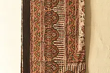 Natural Color Hand Block Printed Bagru Bedsheet - 108" x 108"