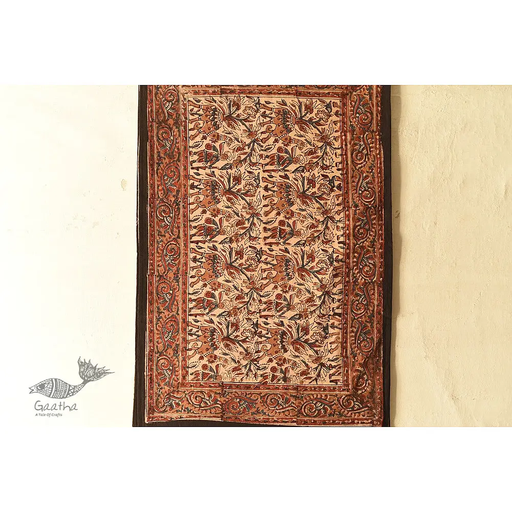buy Bagru Bed sheet - Natural Dyed Hand Block Printed 