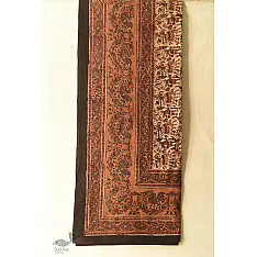 Bagru Bedsheet | Natural Color Hand Block Printed - 108" x 108"