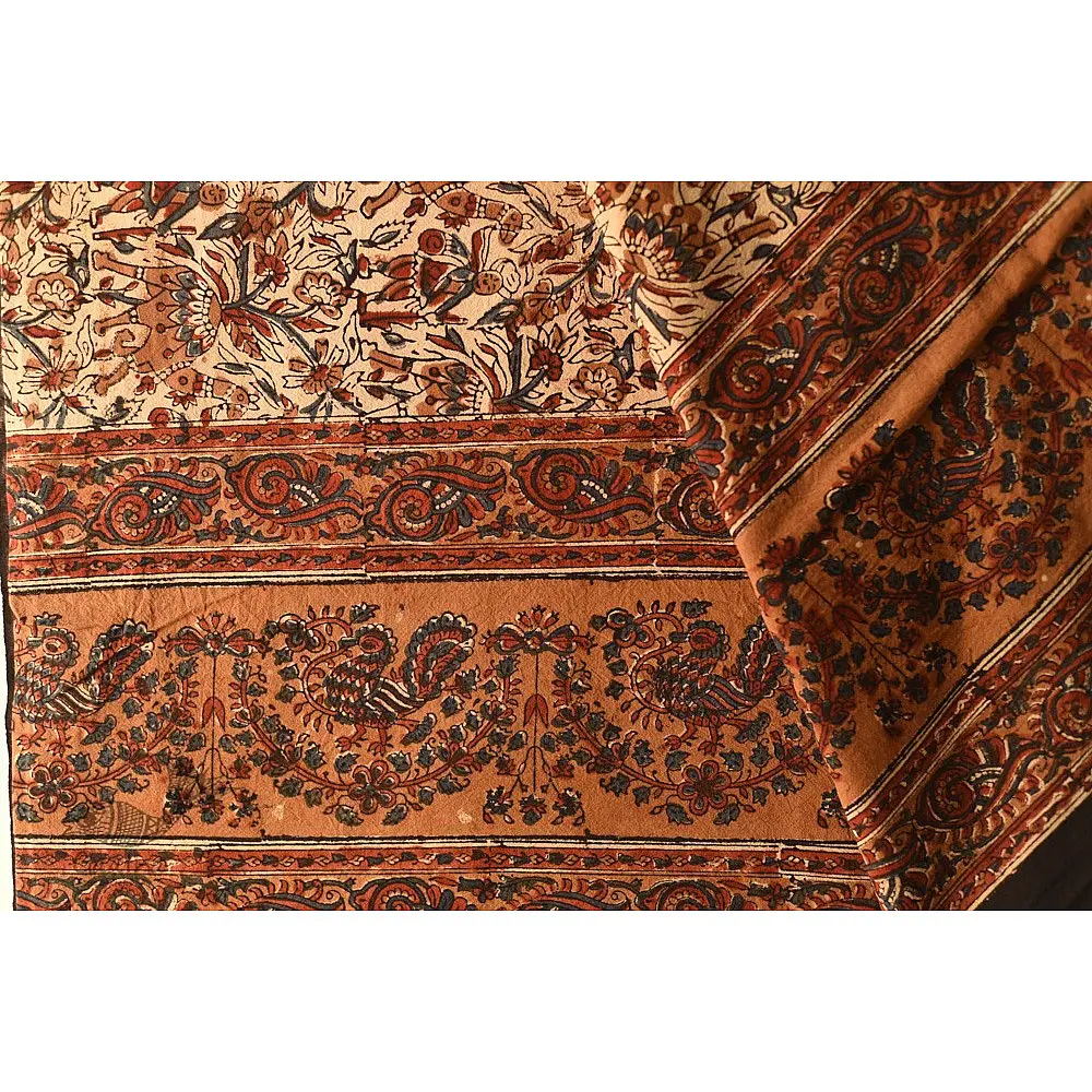 buy Bagru Bed sheet - Natural Dyed Hand Block Printed 