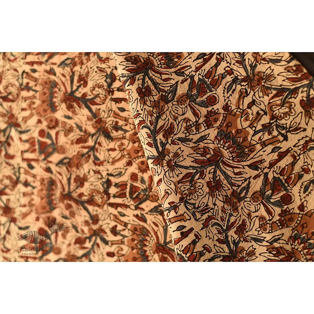 buy Bagru Bed sheet - Natural Dyed Hand Block Printed 