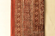 Bagru Block Printed Bedhseet With Natural Color - 108" x 108"