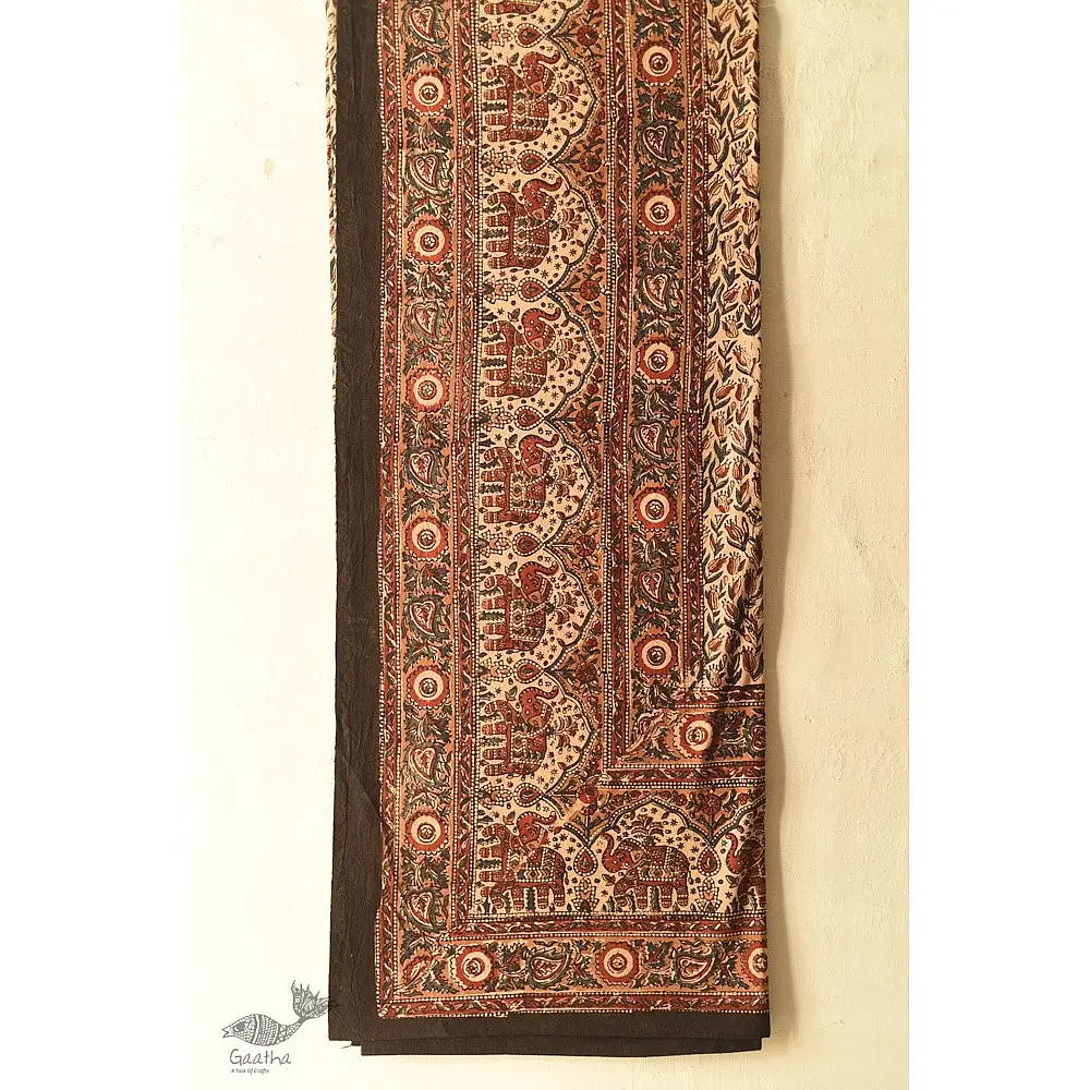 buy Bagru Cotton Bedsheet | Natural Color Hand Block Printed