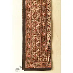 Bagru Cotton Bedsheet | Natural Color Hand Block Printed - 108" x 108"