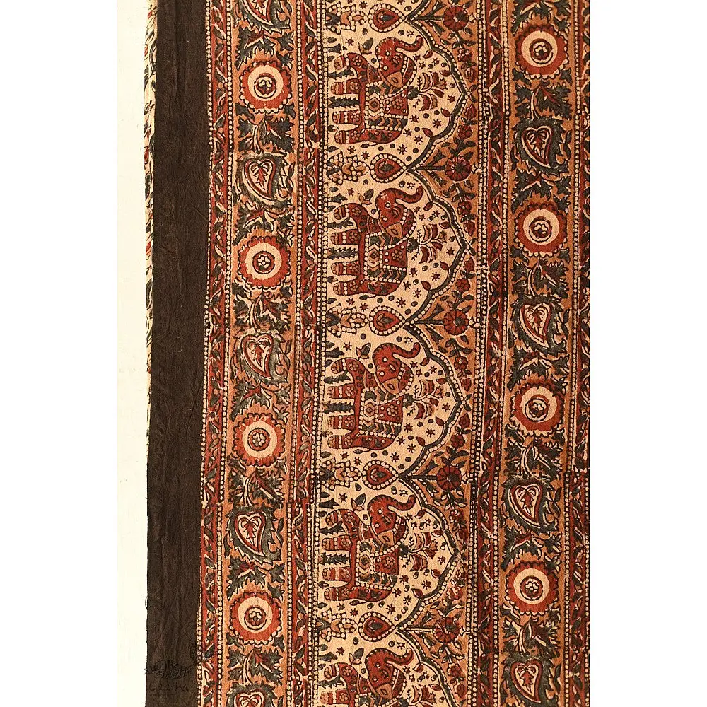 buy Bagru Cotton Bedsheet | Natural Color Hand Block Printed