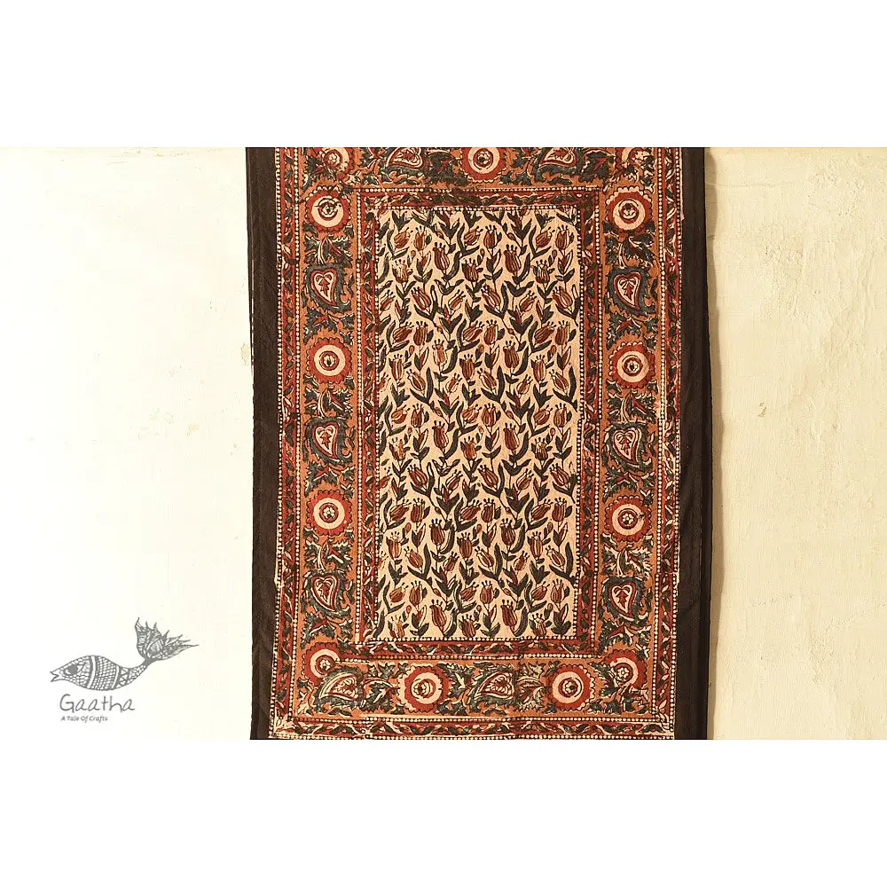 buy Bagru Cotton Bedsheet | Natural Color Hand Block Printed