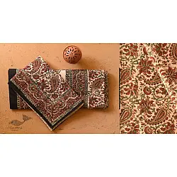 Natural Color Bedsheet | Bagru Hand Block Printed - 90" x 108"