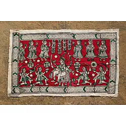 Sacred cloth of the Goddess- Bahu chara mata (26''X15'')