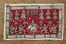 Sacred cloth of the Goddess- Bahu chara mata (26''X15'')