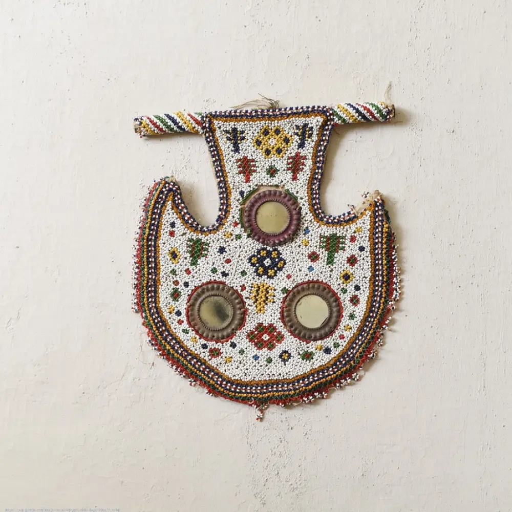Bead Work of Saurashtra ~ Old Fan/ Vinjano