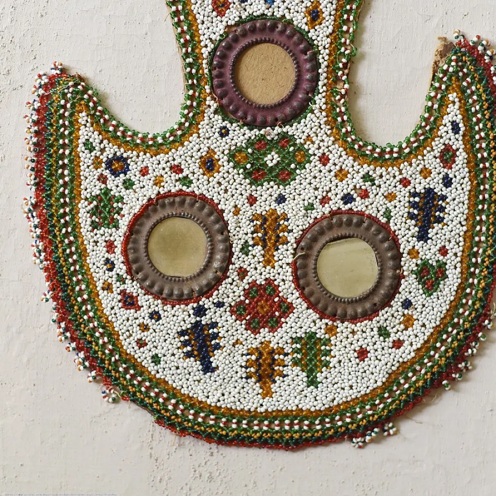 Bead Work of Saurashtra ~ Antique Fan/ Vinjano